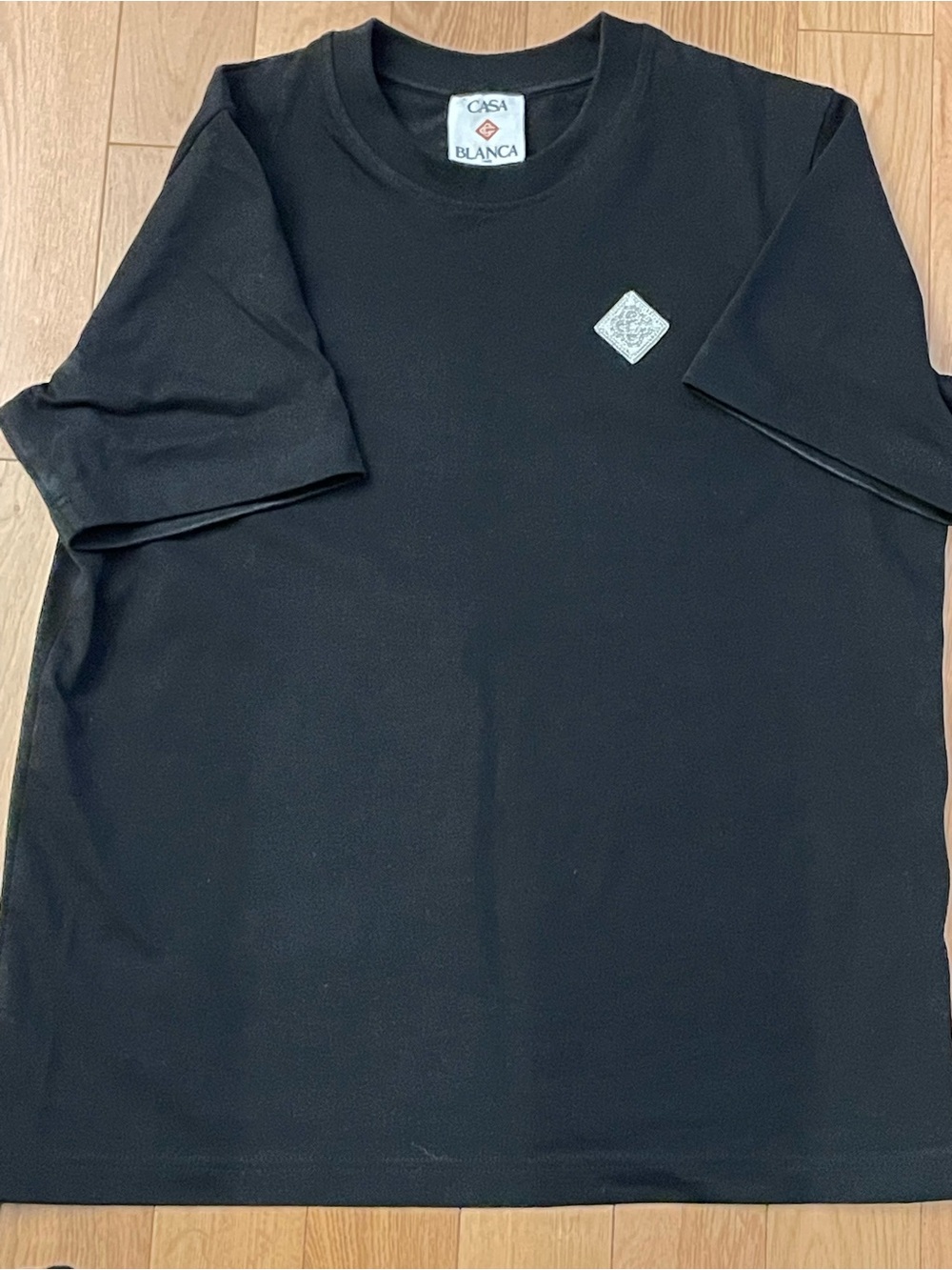 Casa Blanca Men's Black Short Sleeve Logo Crewneck Tee